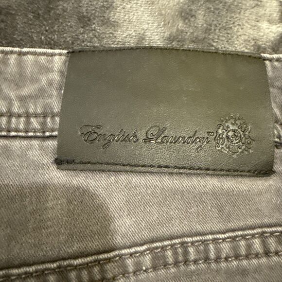 English Laundry Mens 5 Pocket Stretch Chino Pants Size 32x30 Gray Straight Fit - Picture 11 of 12